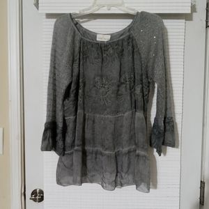 belle France bohemian blouse